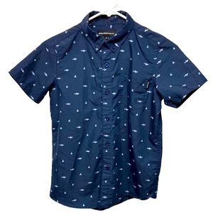 Molokai Surf Co. SS Shirt S8 Navy w/ Shark Design